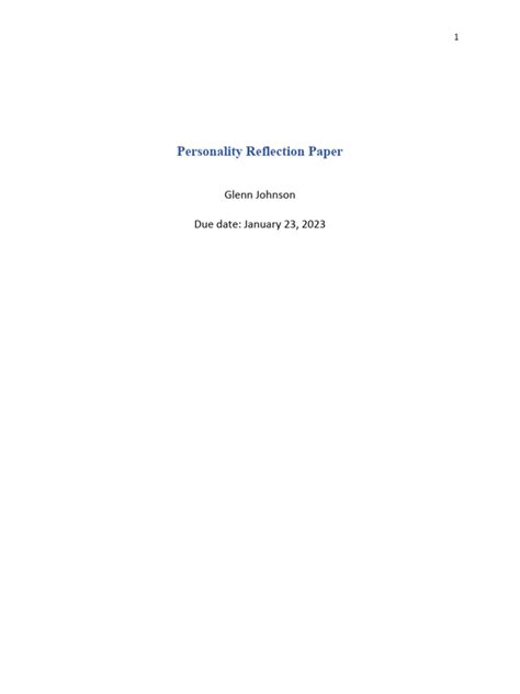 Image result for Personal Reflection Paper Examples