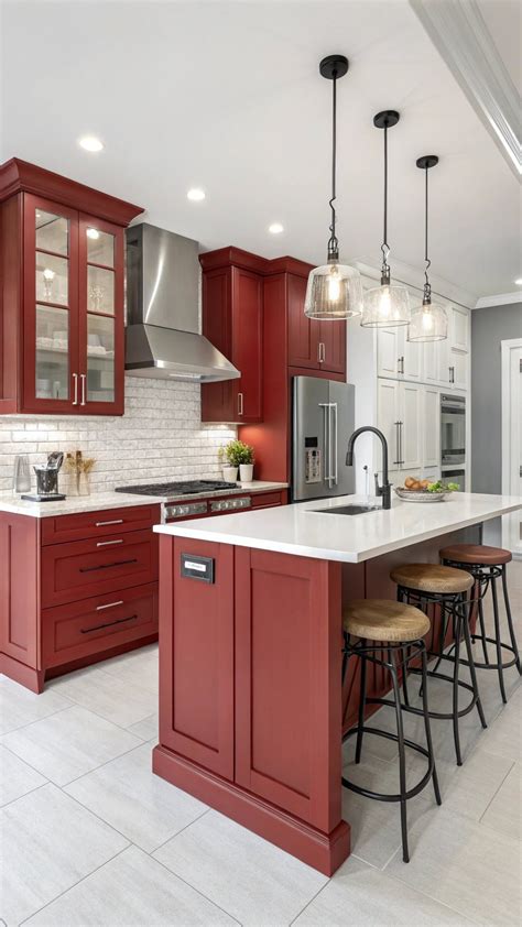 15 Stunning Kitchens with Red Accents for Your Home