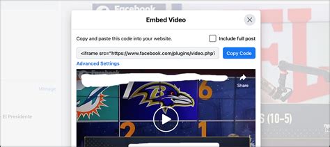 Image result for Embed Code Facebook