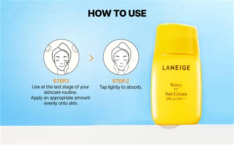 LANEIGE Watery Suncream SPF 50+ | Broad Spectrum UV PA ...