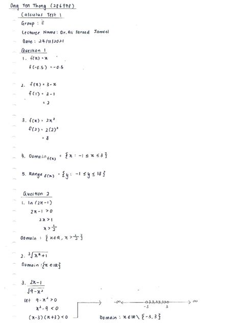 Calculus Practice Test 的图像结果