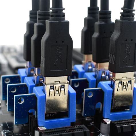 Buy 6Pcs PCIe Riser Mining PCIE Riser 1X Retainer Vertical Mount Locker ...