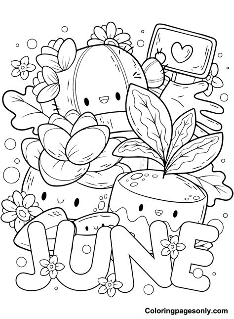 June Coloring Pages Printable For Free Download – Free Clipart #5615282 | Clipart Library