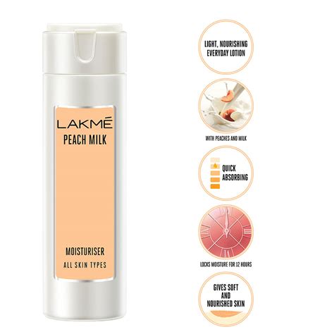 Lakme Peach Milk Moisturiser Lotion, 200 ml Price, Uses, Side Effects ...