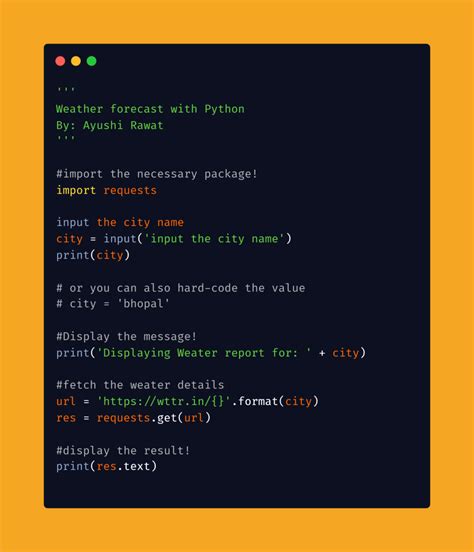 Forecast Weather Wttr in Python 的图像结果