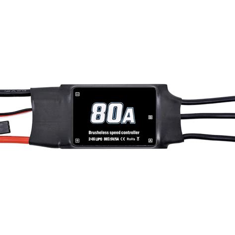 80A ESC 2-6S Brushless ESC Speed Controller for RC Drone | Robodo