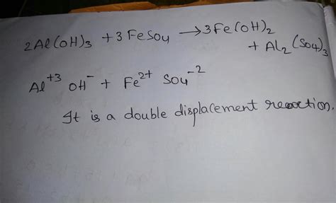 Balanced equation when ammonium hydroxide is added to a solvent of iron ...