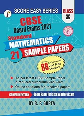 Score Easy Sample Paper Class 10: CBSE Board Exams 2021 Standard ...