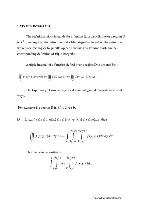 Image result for Triple Integrals Explained