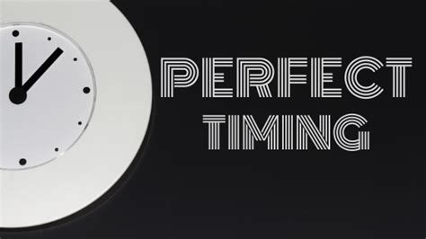 Image result for Correct Timing