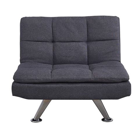 Buy Panana Linen Fabric Grey Sofa Single Sofa Chair Sleeper Adjustable ...