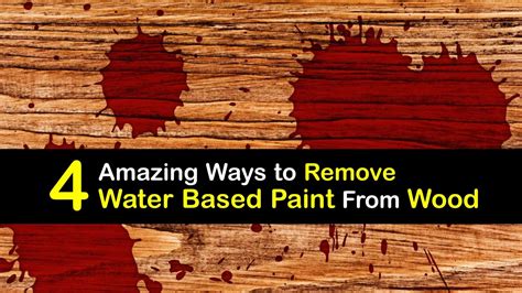Paint Cleaning - Ways of Getting Water-Based Paint Off Wood