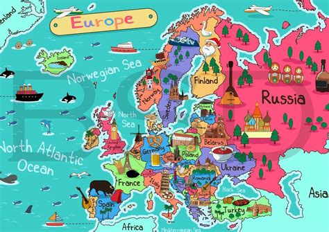 Europe Map for Kids 的图像结果
