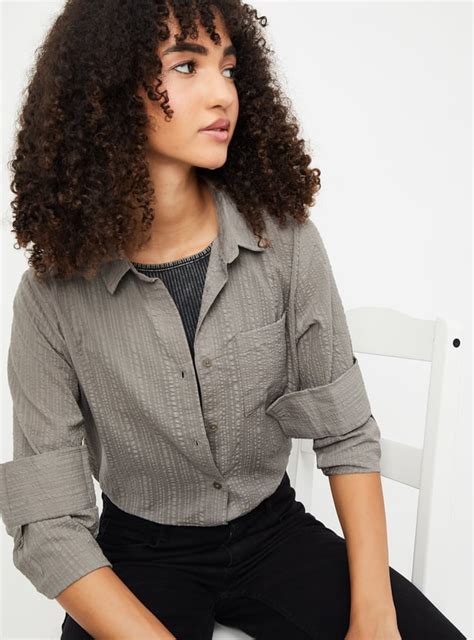 Buy Women Seersucker Regular Fit Shirt Online at just Rs. 899.0 ...