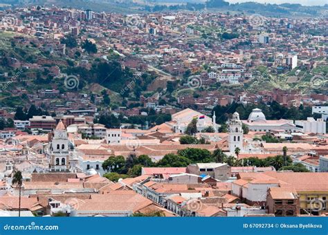Sucre, capital of Bolivia stock photo. Image of colonial - 67092734