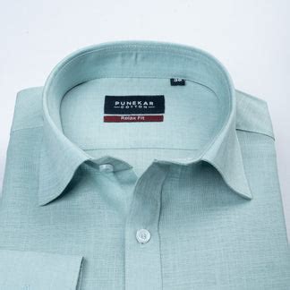 Aqua Green Color Lyocell Cotton Shirt For Men – Punekar Cotton