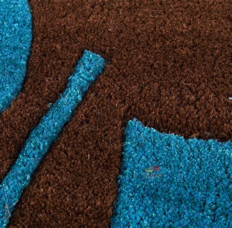 Attractive Blue Floral Woolen Carpets for bedrooms and living rooms ...