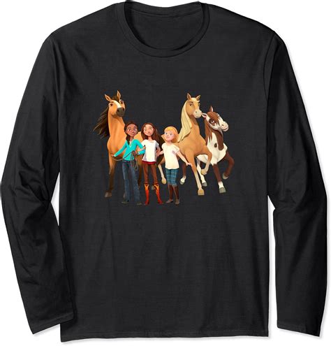 Buy DreamWorks Spirit Riding Free -All Character Long Sleeve T-Shirt ...