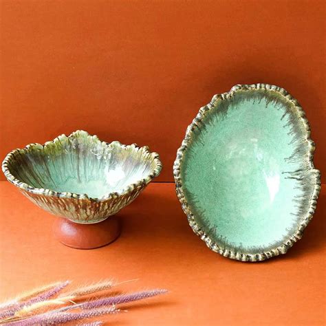 Peppermint Handmade Ceramic Serving Bowl Amalfiee_Ceramics – Amalfiee ...