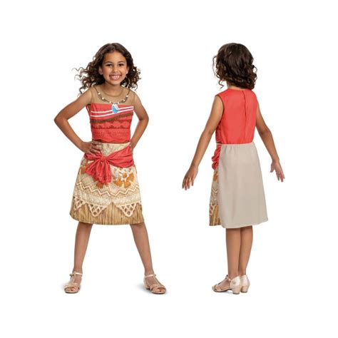 Disney Official Classic Moana Costume Kids Moana Dress Up For Girls ...