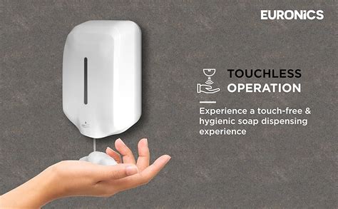 Euronics 1100 Ml Automatic Soap Dispenser for Bathroom | Wall Mounted ...