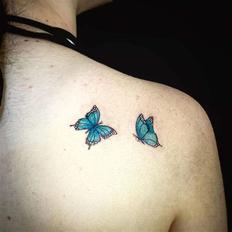 Top 63+ Best Blue Butterfly Tattoo Ideas - [2021 Inspiration Guide]