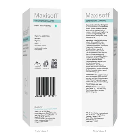 Buy MAXISOFT CONDITIONING SHAMPOO 200 ML | WITH ALOE, KERATIN & WHEAT ...