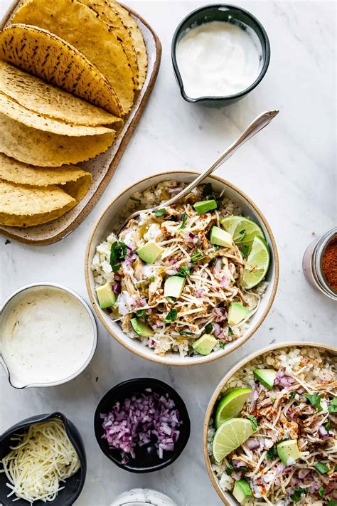 Instant Pot Chicken Taco Bowls - The Movement Menu