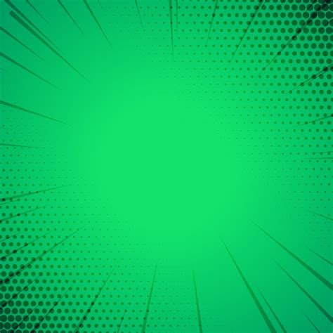 Green comic book style template background | Free Vector