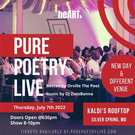 Events - Pure Poetry Live
