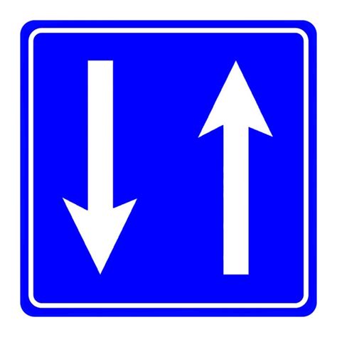 Image result for 2-Way Sign Without Text
