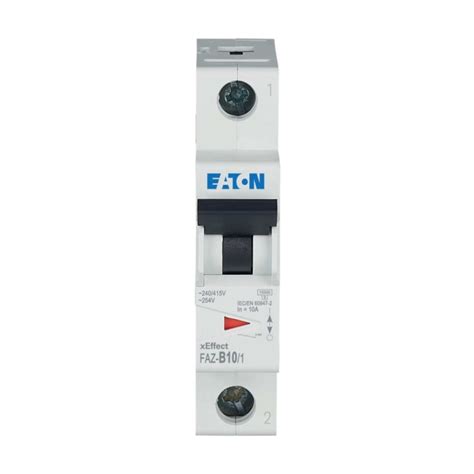 278531 FAZ-B10/1 Eaton | Eaton xEffect MCB, 1P, 10A Curve B, 240V AC ...