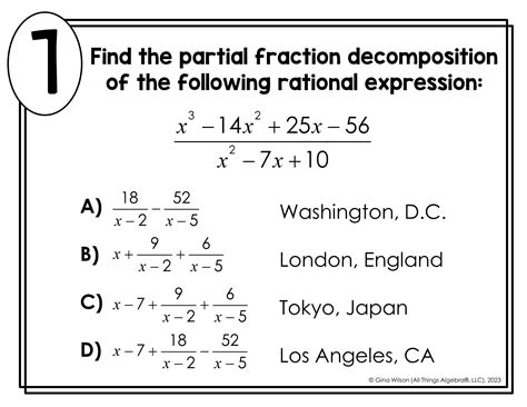 Image result for Partial Fraction Decomposition Examples