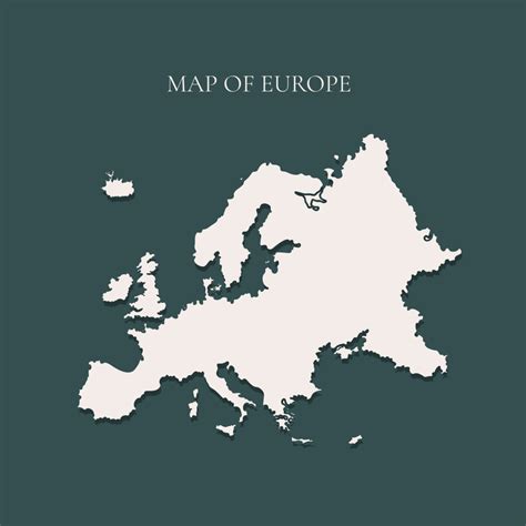 Free White Europe Map Vector Template to Edit Online