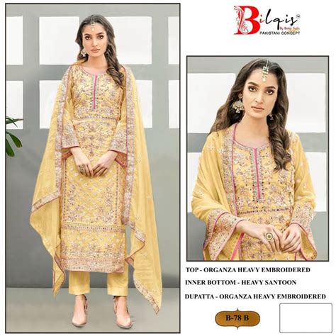 Bilqis B 78 A To D Pakistani Salwar Kameez Collection