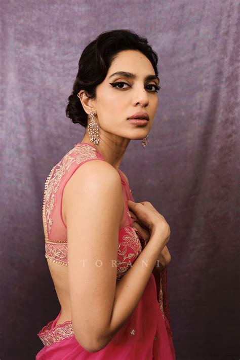 Sobhita Dhulipala in Our Rani Damini Saree Set – Torani India