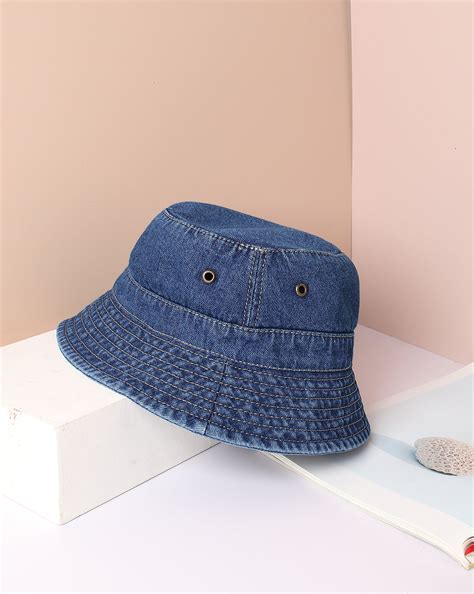 French Accent Men Self Design Denim Bucket Hat – Haute Sauce