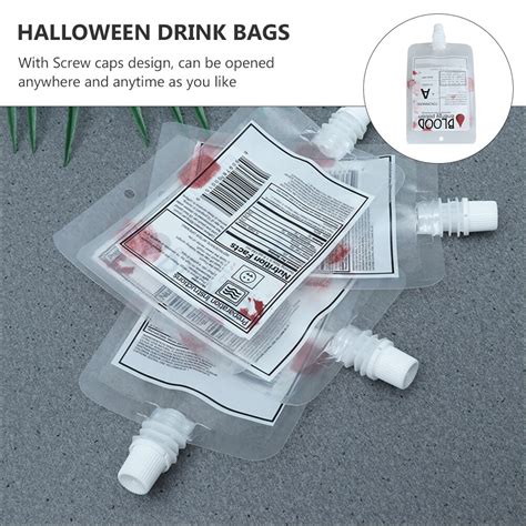 14pcs Blood Pouches Halloween Party Drink Container Bags random Type 本格派ま！