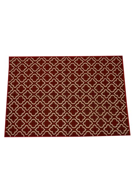 Get Moroccan Red Dhurrie at ₹ 4850 | LBB Shop