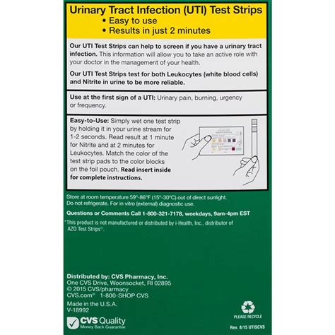 CVS Pharmacy Urinary Tract Infection Test Strips (3 ct) Delivery or ...