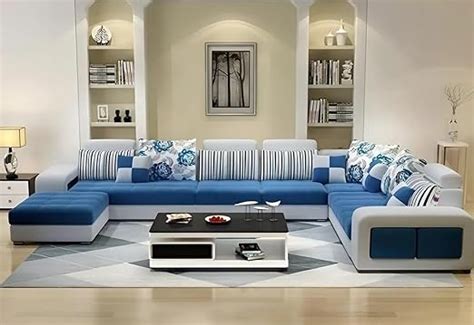 Torque Wood - Allister U Shape 12 Seater Sofa Set for Living Room ...