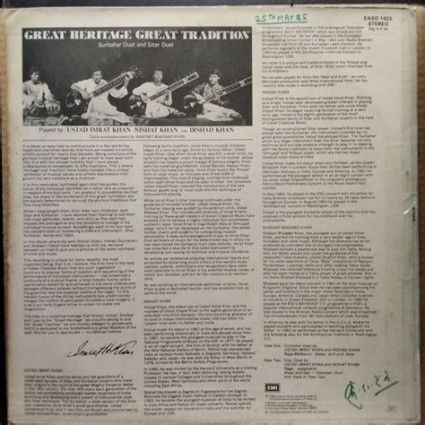 Buy Ustad Imrat Khan*, Irshad Khan, Nishat Khan, Shafaat Miadaad Khan ...