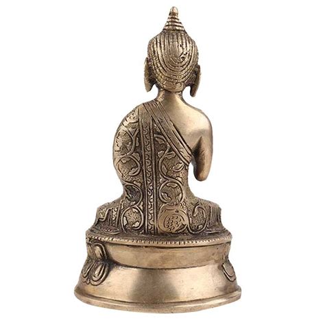 Lord Buddha Sitting Statue With Fine Carving