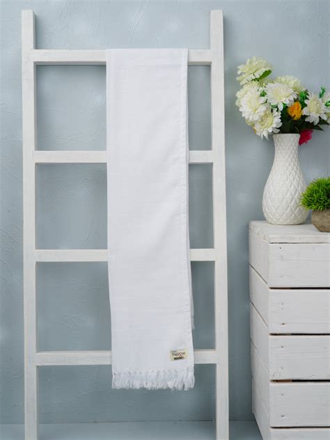 Ramraj White Cotton Sweety Cool Bath Towel