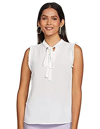 Van Heusen Women's Regular Fit Blouse : Amazon.in: Clothing & Accessories