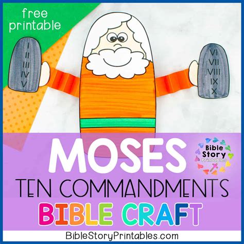 10 Commandments Teaching For Kids - Printable Free Templates