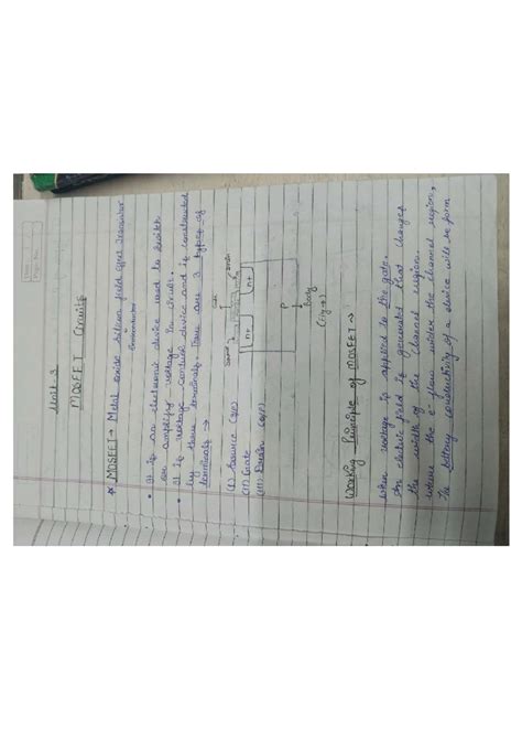 Unit 3 AEc - MOSFET Circuits: Types, Applications, and Biasing ...