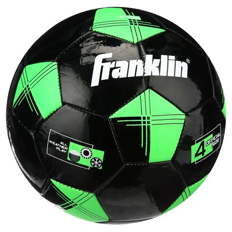 Franklin Sports Youth Soccer Balls - F-100 Size 4 - 12 Pack - Black ...