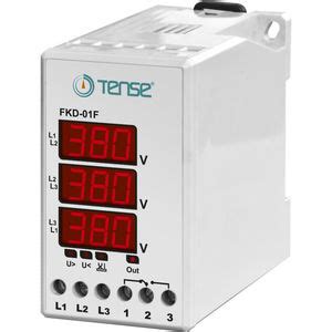Phase loss protection relay - FK-05F - Tense Electronic - DIN rail ...