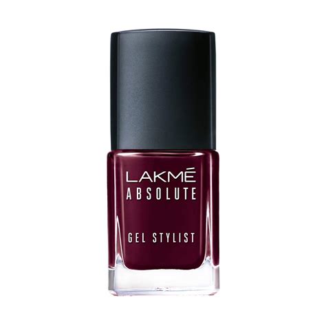 Lakmé Absolute Gel Finish Stylist Nail Color| Vineyard| 12ml : Amazon ...